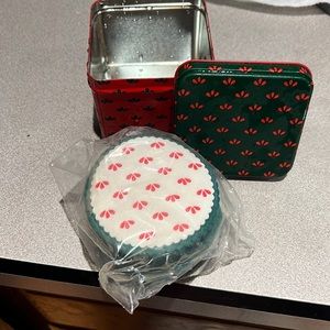 Potpourri press coaster and tin set